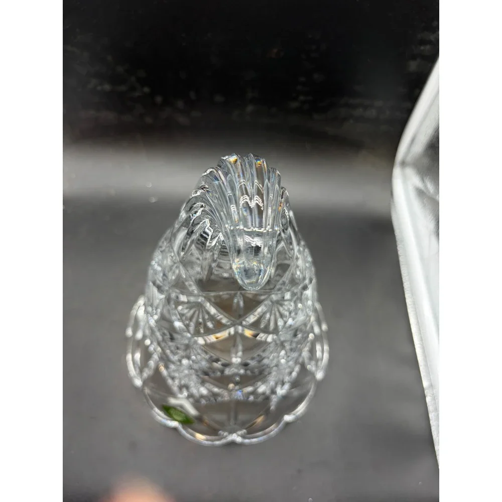 Shannon Crystal by Godinger Cornucopia Horn of Plenty 24% Lead Crystal Vase